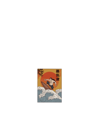 Samurai Surf model negru pe tricou