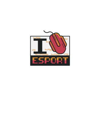 I love Esport model gri pe tricou