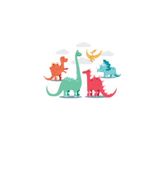 Dinozauri model turcoaz pe tricou