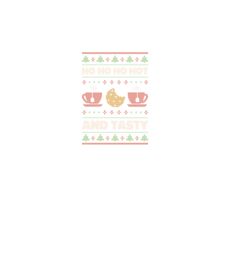 Ho Ho Ho Hot and Tasty Pulovăr urât model negru pe tricou