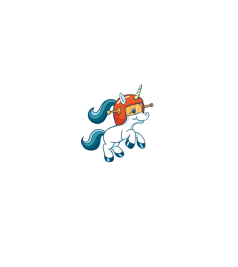 Unicorn Astronaut model negru pe tricou