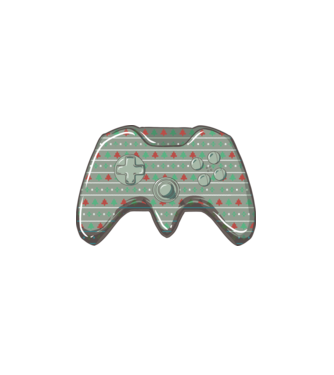 Controler Gamer Crăciun model alb pe tricou
