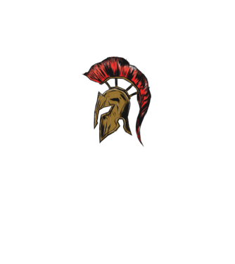 Cască războinic Sparta model negru pe tricou