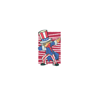Uncle Sam DAB model alb pe tricou