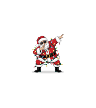 Santa Dab model nisipiu pe tricou