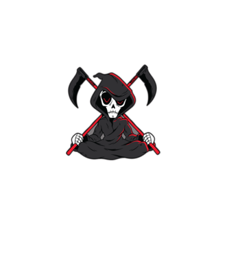Moartea - Grim Reaper model negru pe tricou