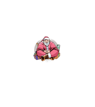 Santa Meditație model verde închis pe tricou