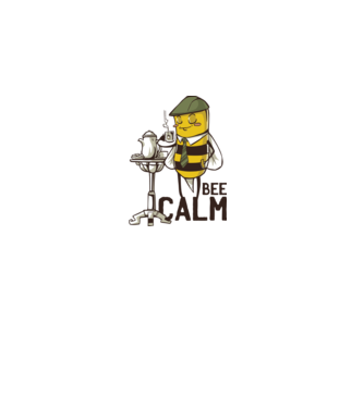 Bee Calm - Fii răbdător Albinuță model nisipiu pe tricou