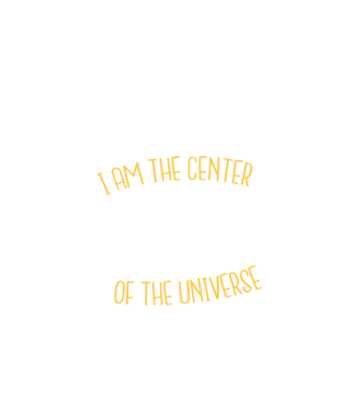Centrul universului model negru pe tricou