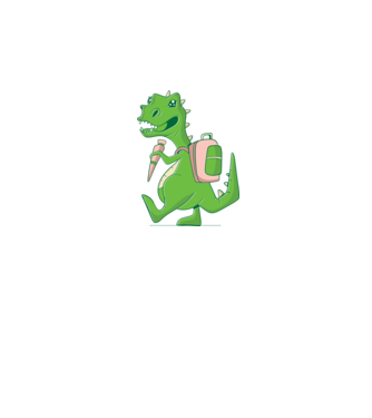 Elev Dino model negru pe tricou