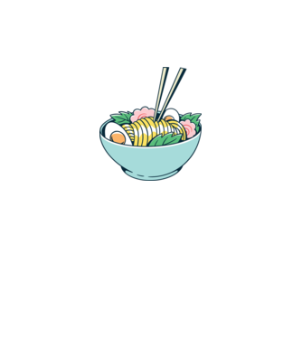 Paste Ramen model negru pe tricou