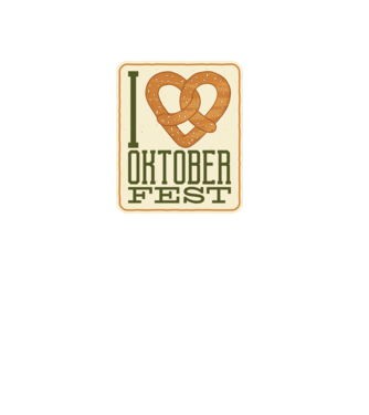 I Love Oktoberfest model negru pe tricou