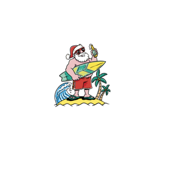 Santa Claus Summer model roz deschis pe tricou