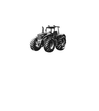 Tractor model gri pe tricou