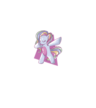 Unicorn DAB model albastru închis pe tricou