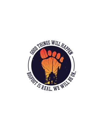 Bigfoot is real model alb pe tricou