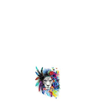 lion color jungle model roz deschis pe tricou