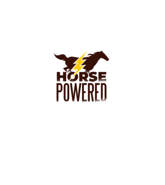 Horse Powered Cal-putere tricou călăreț model gri pe tricou