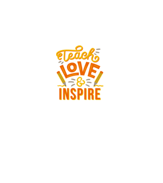 Teach Love Inspire pentru profesori model nisipiu pe tricou