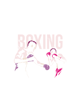 Boxing model negru pe tricou