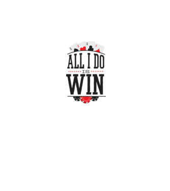 All I do is win Poker model gri pe tricou