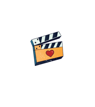 Cinema Film model gri pe tricou