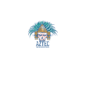 Aztec Warriors model alb pe tricou