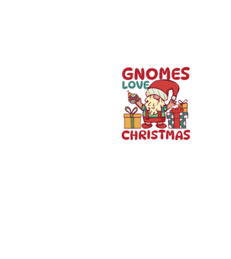Gnomes LOVE Christmas model galben neon pe tricou