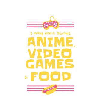 Joc video Anime model alb pe tricou