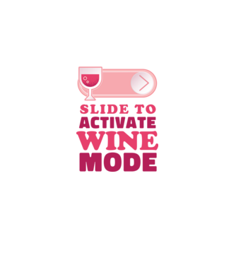 Slide To Activate Wine Mode model roz deschis pe tricou