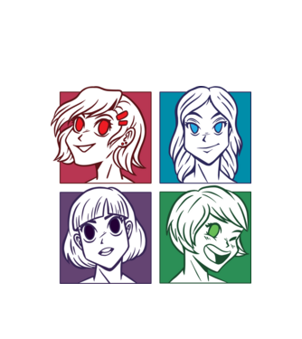 Fețe Anime fată Pop Art model alb pe tricou