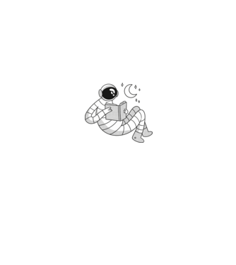 Lectură Astronaut model negru pe tricou