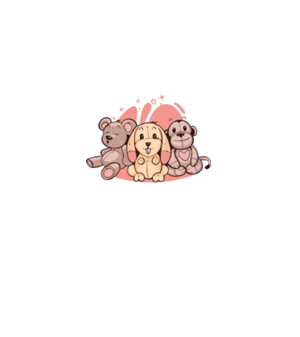 Animale Teddy model alb pe tricou