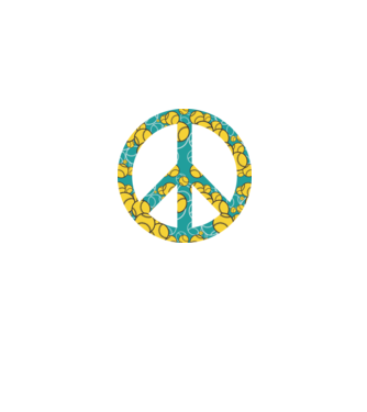 Simbol Baseball Peace model albastru jeanși pe tricou