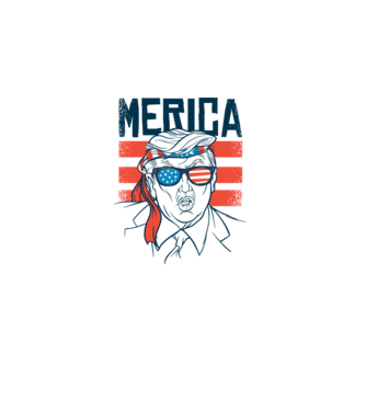 Merica Trump 2020 Usa model alb pe tricou