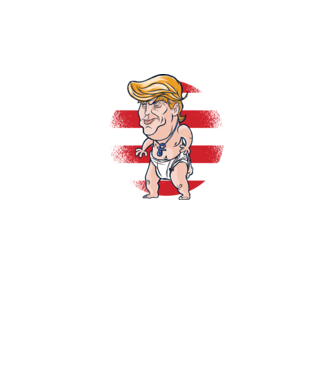 Trump Baby tricou amuzant model gri pe tricou