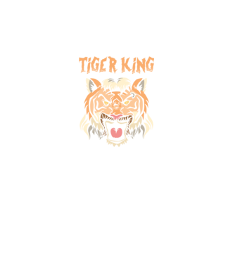 Tiger King model negru pe tricou