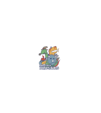 Dungeons and Dinosaurs model negru pe tricou