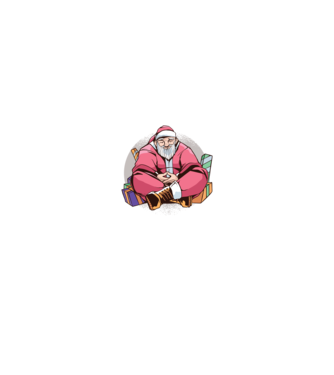 Santa Meditație model albastru închis pe tricou