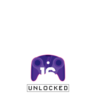 Level 16 Unlocked Gamer Birthday model negru pe tricou