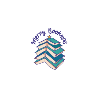 Merry Bookmas Crăciun cu cărți model alb pe tricou