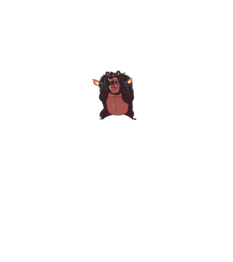 Pew Pew Pew Madafakas Urs model negru pe tricou