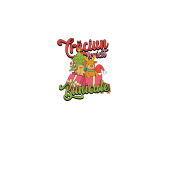CRĂCIUN FERICIT BUNICULE model turcoaz pe tricou