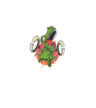 Dinozaur T-rex model gri pe tricou