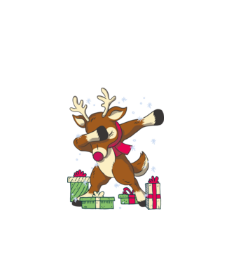 Rudolph DAB model negru pe tricou