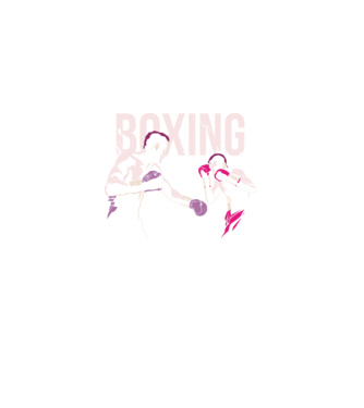 Boxing model negru pe tricou
