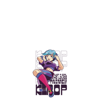 Doar o fată căreia îi place Anime și K-Pop model nisipiu pe tricou