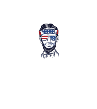 Lincoln USA model gri pe tricou
