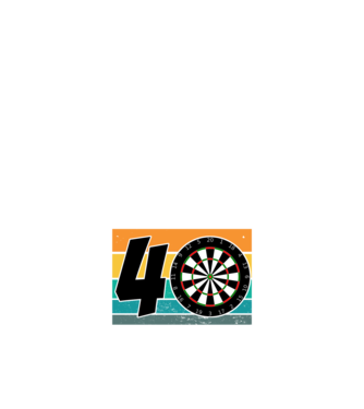 'I''m not 40 I''m double 20 darts birthday' model negru pe tricou