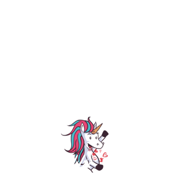 'Dragoste Unicorn pentru Valentine''s Day' model alb pe tricou
